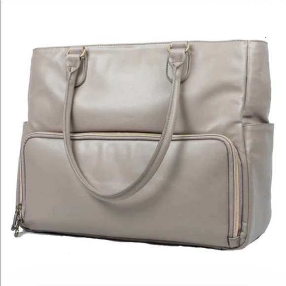 Renee Tote Meal Prep Management 4 - Meal Removable Insulated Core Stone Beige - Picture 2 of 3